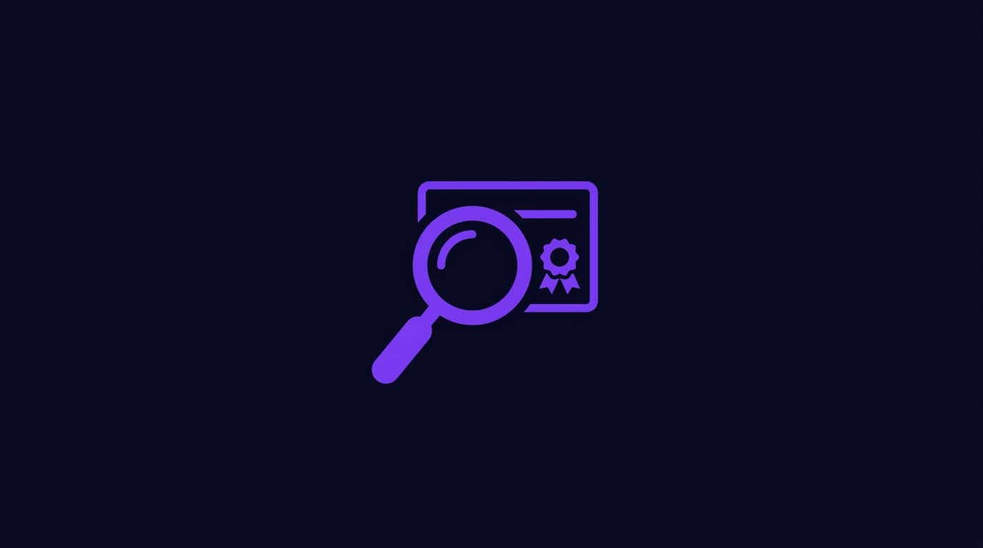 Official registration data lookup interface with domain search field and result card