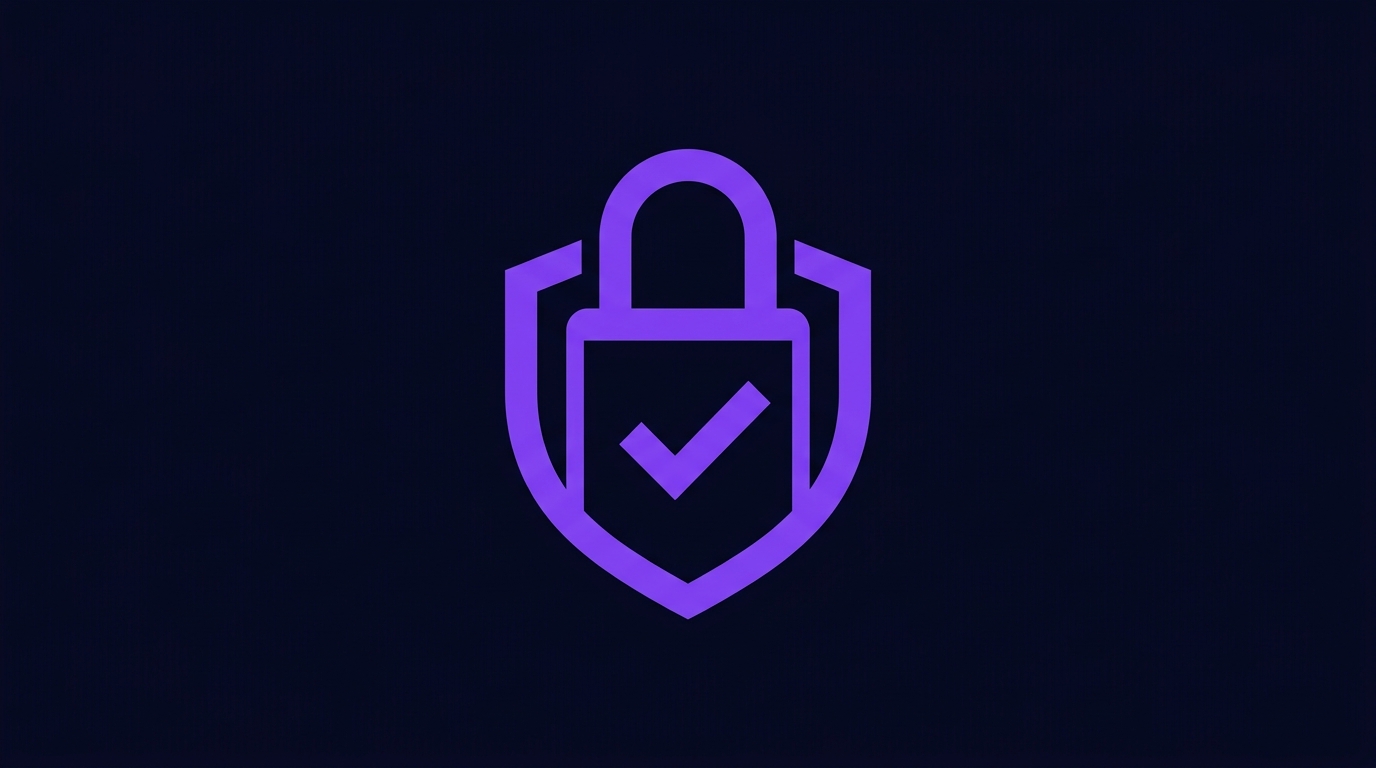 Security lock icon over a domain name showing protection from hijacking